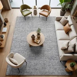 Luxury hand tufted rugs for modern living rooms