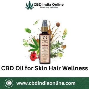 Cbd oil for healthy skin and shiny hair