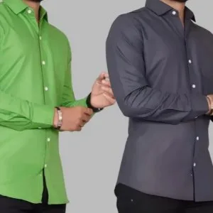 Men solid casual multicolor shirt