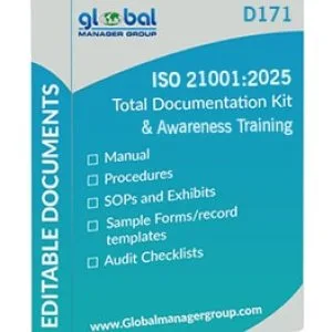 Iso 21001:2025 documentation and awareness training kit