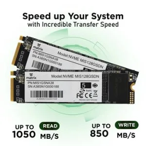 Nvme ssd 128gb–1tb – ultra-fast storage at matrixshop