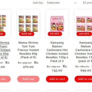 Buy korean noodles online in india | luckystorein