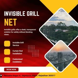 Invisible grill service for balcony & windows – jaipur