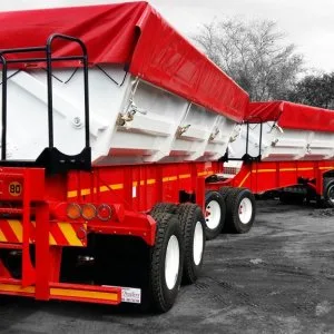 34 ton side tipper /tautliners/ flat deck trucks and trailer