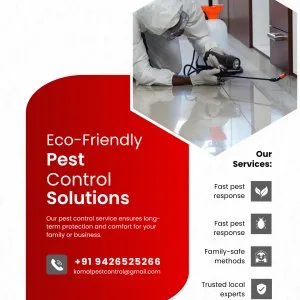 Eco-friendly pest removal services in ahmedabad - komal pest con