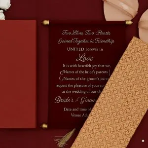 Royal scroll wedding invitations | crafted to tell your story