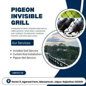 Invisible grills for modern homes in jaipur