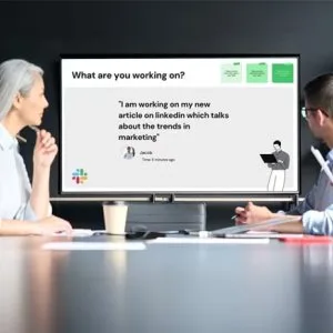 Transform your workplace with corporate digital signage software
