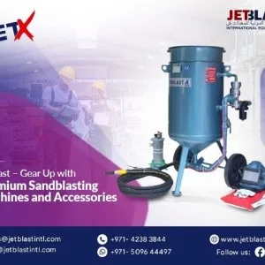 Sandblasting machine and accessories | jetblast