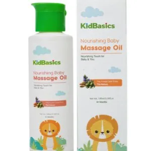 Gentle nourishment with kidbasics natural baby massage oil