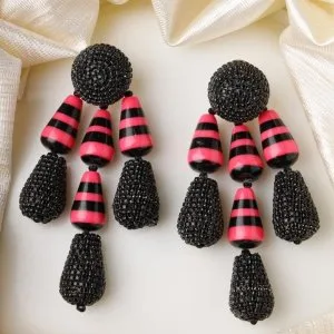 Elevate your look with stunning black earrings