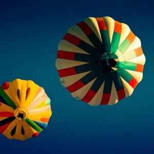 Hot air balloon ride in dubai