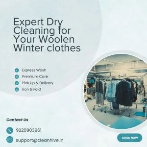 Expert dry cleaning for your woolen winter clothes