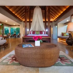 Luxury garden glass villa | upscale amenities & elegant interior