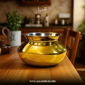 Aarambh pure brass handi