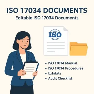 Readymade iso 17034 documents for reference material producers