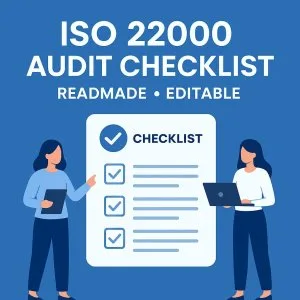 Iso 22000 audit checklist – editable audit tool