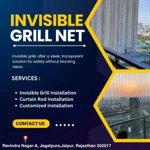 Secure invisible grill installation in jaipur