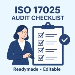 Download readymade iso 17025 audit checklist with documents