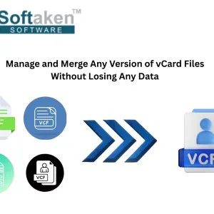 Manage and merge any version of vcard files without losing any d