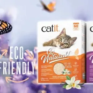Catit natural cat litter – strong odor control & clumping