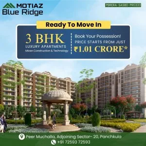 Luxury 3 bhk flats near chandigarh | motiaz blue ridge