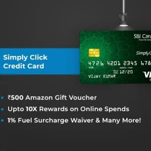 Sbi simply click credit card - an entry level credit card design