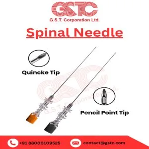 Gstc reliable spinal needle for clinical application