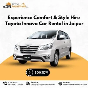 Affordable innova car rental jaipur for family travel