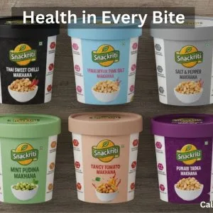Snackriti: trusted makhana manufacturer in noida