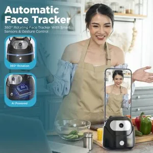 Auto face tracking phone holder with ai technology