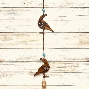 Buy the best rustic metal wind chimes and handmade metal art for