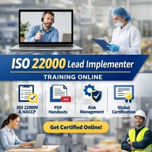 Iso 22000 lead implementer e-learning course