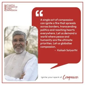 Kailash satyarthi’s call: stand up speak out globalise compass