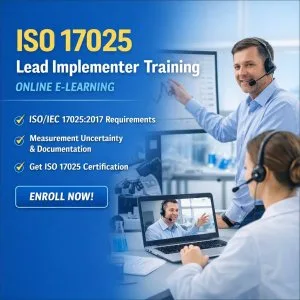 Iso 17025 lead implementer training with certification