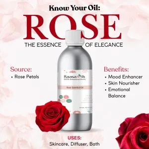 Raasa oils rose essential oil – pure, premium & skin-enhancing