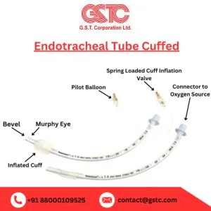 Flexible & Clear Cuffed Endotracheal Tube - GSTC