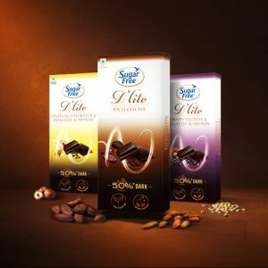 Sugar free d lite dark chocolate bars - no added sugar