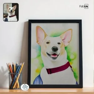 Custom colored pencil pet portraits – handcrafted with artistic