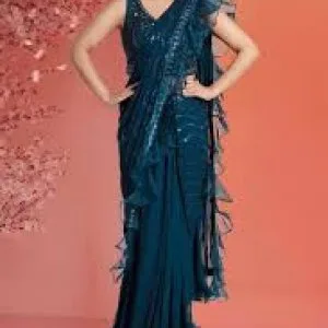 What material is best for readymade stitched sarees?