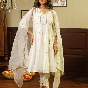 Buy chanderi anarkali suit online | party wear anarkali suit
