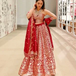 Luxury silk lehenga for women online