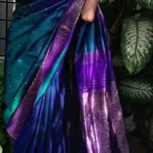 Peacock blue sarees designed for rich, festive, and elegant