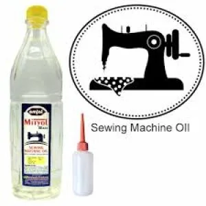 Sewing machine oil pouch for controlled application