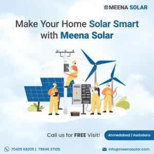 Best rooftop solar panel installation in vadodara - meena solar