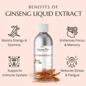 Ginseng liquid extract for skin care & cosmetic formulations | r