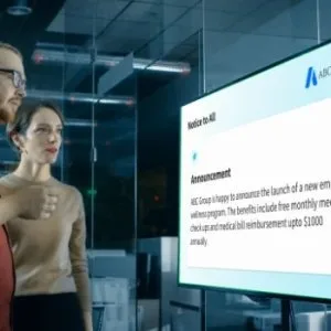 Digital signage software for modern business signage