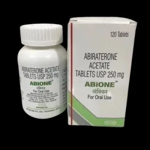 Treat metastatic prostate cancer with abione 250mg tablet