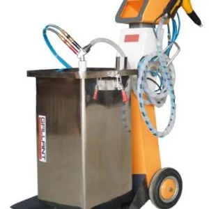 Automatic powder coating gun