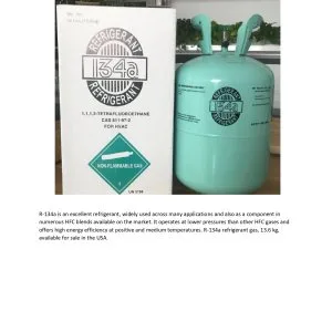 Gas r134a 136 kg in rechargeable cylinder – 1/4 sae valve